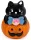 Halloweeni ajakbalzsam, fekete macska halloweeni tökön, kísérteties Spooky