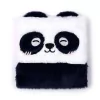 Pandás napló, 16x15cm, plüss borítóval, vonalas, Susu, a panda