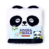 Pandás napló, 16x15cm, plüss borítóval, vonalas, Susu, a panda