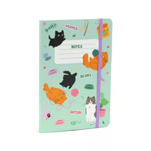Cicás notesz, A/5, vonalas, Beans és Társai - Macskák