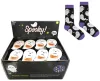 Halloweeni zokni, zsugorított varázszokni szellem mintával, kísérteties Spooky (EU36-38 és 39-41 méret)
