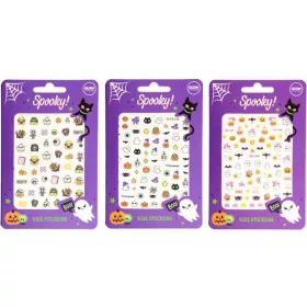   Körömmatrica, öntapadós, foszforeszkálós, Halloweeni Kísérteties, többféle
