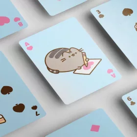 Francia kártya, póker kártya, 54 lapos, Pusheen cicás
