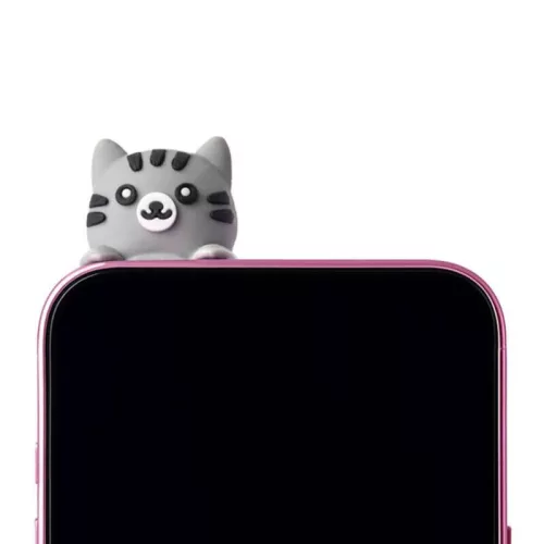 3D telefondísz, öntapadós, Édes Állatok ADORAMALS (axolotl, lajhár, kapibara, macska)