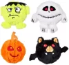 Pattogó plüss labda, halloweeni figurák, kísérteties Spooky, többféle