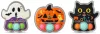 Halloweeni vizes, nyomogatós ügyességi játék, kísérteties Spooky, háromféle változat (macska, szellem, tök)