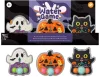 Halloweeni vizes, nyomogatós ügyességi játék, kísérteties Spooky, háromféle változat (macska, szellem, tök)