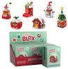 Karácsonyi mini építőkocka készlet, zsákbamacska mistery micro blox, karácsonyi csapat, 6 féle változat