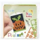 Pixel kulcstartókészítő szett 1 kulcstartó alaplappal, 3 színnel, tök, Halloween