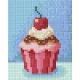 Pixel szett 1 normál alaplappal, színekkel, muffin (801228)