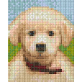   Pixel szett 1 normál alaplappal, színekkel, kölyökkutya (801322)