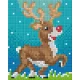 Pixel szett 1 normál alaplappal, színekkel, rénszarvas (801417)