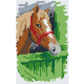 Pixel szett 2 normál alaplappal, színekkel, ló (802017)