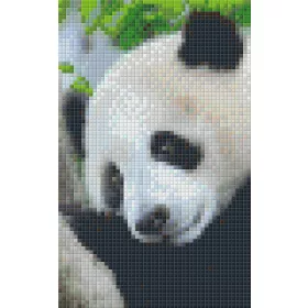 Pixel szett 2 normál alaplappal, színekkel, panda (802100)