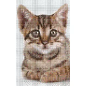 Pixel szett 2 normál alaplappal, színekkel, cica (802104)