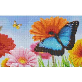   Pixel szett 8 normál alaplappal, színekkel, pillangó virágokkal (808109)