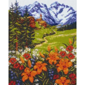   Pixel szett 9 normál alaplappal, színekkel, hegyvidék (809125)