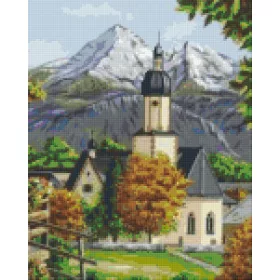   Pixel szett 9 normál alaplappal, színekkel, templom (809175)