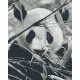 Pixel szett 36 normál alaplappal, színekkel, panda (836026)