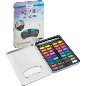   Aquarell vízfesték, 36 szín, ceruzával, ecsettel, vízzel tölthető ecsettel