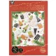 Adventi naptár készítő szett, 12 ív lappal, A/4, 250g, fólia dekorral