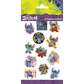 Stitch tetoválás matrica, 10x20cm
