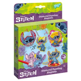   Stitch gyémántfestés szett 6 db formával, mágnesek és kulcstartó
