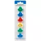 Smiley, emoji mágnes szett, 6 db-os, színes
