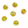 Smiley, emoji mágnes szett, 6 db-os, 33mm