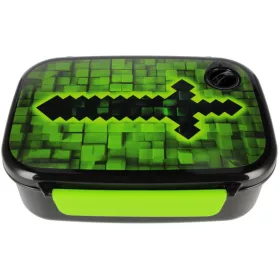Minecraft mintás uzsonnás doboz, 18x14x6cm, Starpak