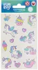 Tetoválás matrica szett, unikornisok 10x17,5cm, Sticker Boo
