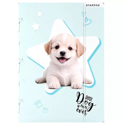 Kutyás gumis mappa A/4, Starpak, kétféle (559706)