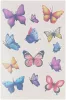 Tetoválás matrica szett, lepkék, 10x17,5cm, Sticker Boo (590553)