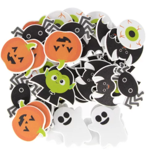 Dekorgumi, öntapadós halloweeni formák, Craft with fun