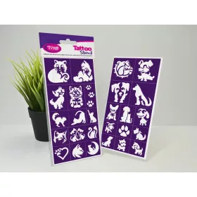   Sablonok, Cats & Dogs (kutyák és macskák) sablon szett, nagy, 27 db-os
