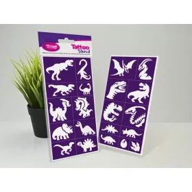   Sablonok, Dinosaurs (dinoszauruszok) sablon szett, nagy, 21 db-os