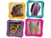 Magic Hair Studio, hajdíszítő szett hajkrétával, gyöngyökkel és műhaj fonatokkal