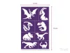 Sablonok, Dino Fun (dinoszauruszok) sablon szett, kicsi, 8 db-os