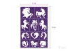 Sablonok, Rainbow Gallop (lovak, unikornisok) sablon szett, kicsi, 11 db-os