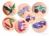 Csillámtetoválás DinoDrive szett (27 sablon, 3 csillámpor, 5 ml ragasztó, ecset)