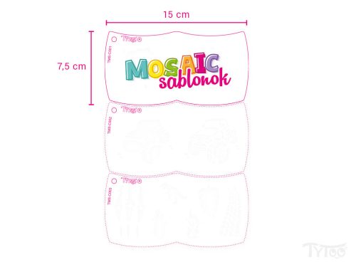 Adventure Quest Arcfesték szett (6db mosaic sablonnal)