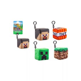 Minecraft gyerek kulcstartó plüss figurával 8cm