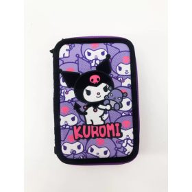 Kuromi gyerek három szintes töltött tolltartó