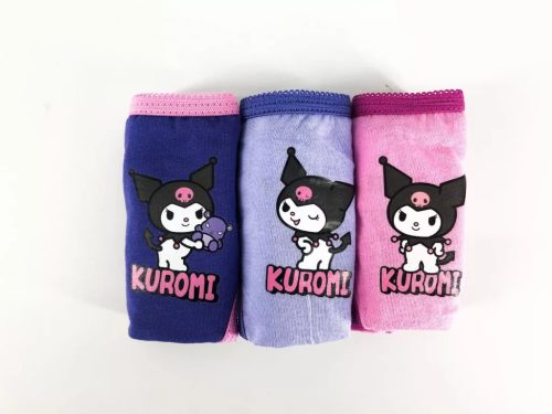Kuromi gyerek kislány alsóruha 3db/csomag 