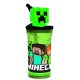 Minecraft gyerek 3D-s szívószálas pohár 360ml
