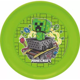 Minecraft gyerek műanyag lapostányér