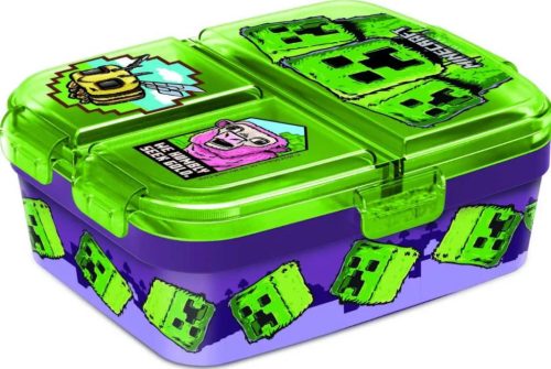 Minecraft gyerek több rekeszes uzsonnás doboz