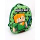Minecraft gyerek fiú 3D-s ovális hátizsák